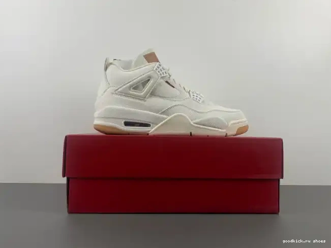 Cheap x Levi's AO2571-100 Air Jordan 'White' 4 0607
